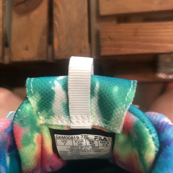 Fila Tie Dye Chunky Shoes 7 - Picture 5 of 6